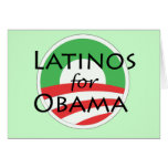 Latinos for Obama Card