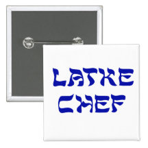 Latke Chef Pinback Button