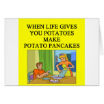 latkes potato pancake joke greeting card
