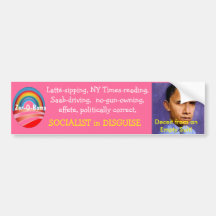 Latt-sipping, NY Times-reading, Redistributionist Bumper Sticker
