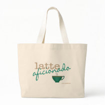 Latte Aficionado Tote Bags