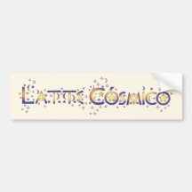 Latte Cósmico Bumper Sticker