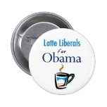 Latte Liberals for Obama Button