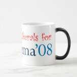 Latte Liberals for Obama Morphing Mug mugs