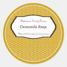 Lattice Jar Label Favour Sticker
