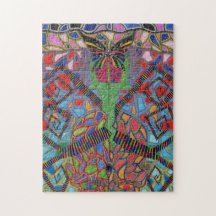 L'attrape-mouche cérébral leurre le papillon-ciel puzzle