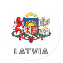 Latvian Emblem Sticker