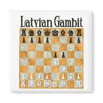 Latvian Gambit Refrigerator Magnets
