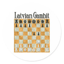 Latvian Gambit Sticker