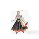 Latvian traditional costume cards