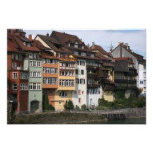 Laufenburg, Switzerland, view towards Germany Photo Art