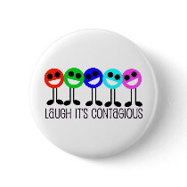 Laugh It's Contagious Pinback Buttons