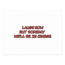 laugh now postcard
