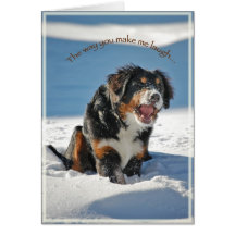 Laughing Berner Greeting Card