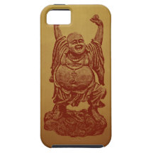 Laughing Buddha (dark red)