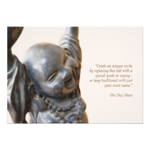 Laughing Buddha Invitation