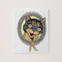 Laughing Cat Jigsaw Puzzle