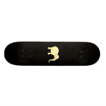 Laughing Elephant. Yellow. Skateboard Deck