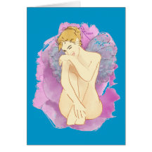laughing fairy greeting card