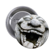 laughing garden gnome of cement pin
