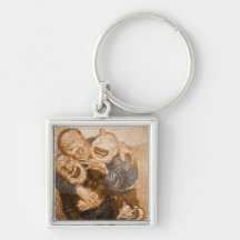 Laughing Grandfather Trolls Key Chain