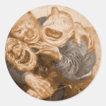 Laughing Grandfather Trolls Sticker