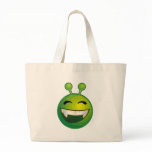 Laughing green alien bag