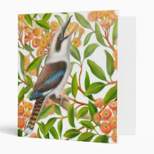 Laughing Kookaburra in Gum Tree Binder