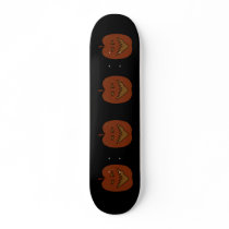 Laughing Pumpkin Cartoon. Dark Colours. Skateboard Deck