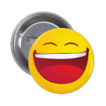 Laughing Smile Pinback Button