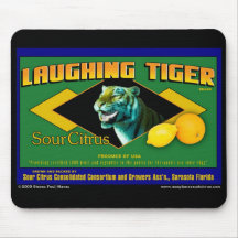 Laughing Tiger Citrus mouse pad