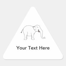 Laughing White Elephant. Sticker