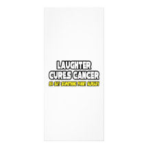 Laughter Cures Cancer...Say Something Funny Rack Card Design