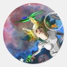 Laughter in space stickers