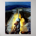 Launch of First Men to the Moon - Apollo 11 posters