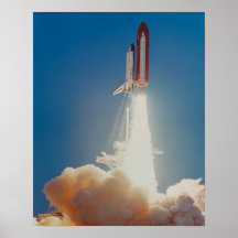Launch of Space Shuttle Discovery (STS-41) Print
