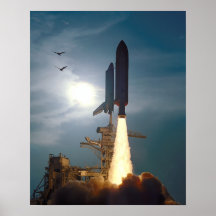 Launch of Space Shuttle Discovery (STS-64) Posters