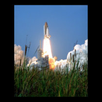 Launch of Space Shuttle Discovery (STS-91) posters