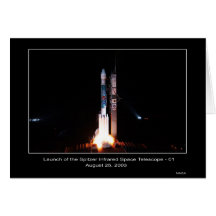 Launch of the Spitzer Infrared Space Telescope-01  Cards