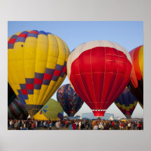 Launching hot air balloons 2 poster