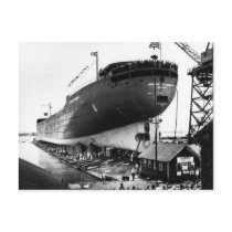 Launching of the Edmund Fitzgerald  6-8-1958 (#1) Post Cards