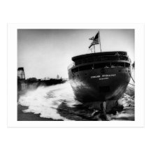 Launching of the Edmund Fitzgerald  6-8-1958 (#3) Post Cards