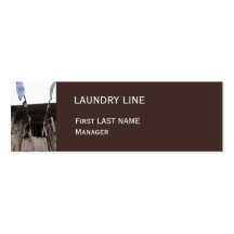 Laundry brown small Business Card