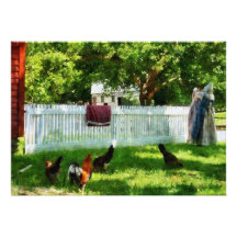 Laundry Hanging on Fence Custom Invitation