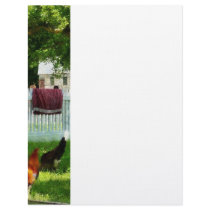 Laundry Hanging on Fence Letterhead