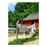 Laundry Hanging on Line Personalized Announcement