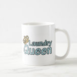 Laundry Queen with Crown Mugs