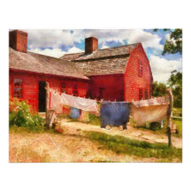 Laundry - The Clothes Line Custom Invitations