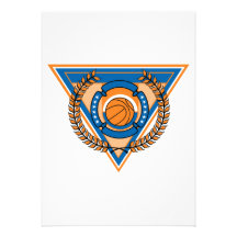 laurel basketball pride emblem personalized invitations