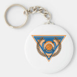 laurel basketball pride emblem keychain